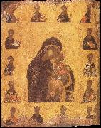 unknow artist Our Lady of Tenderness with Child and Saints in the Frame china oil painting reproduction
